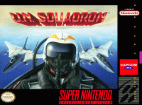 UN Squadron Super Nintendo US box art